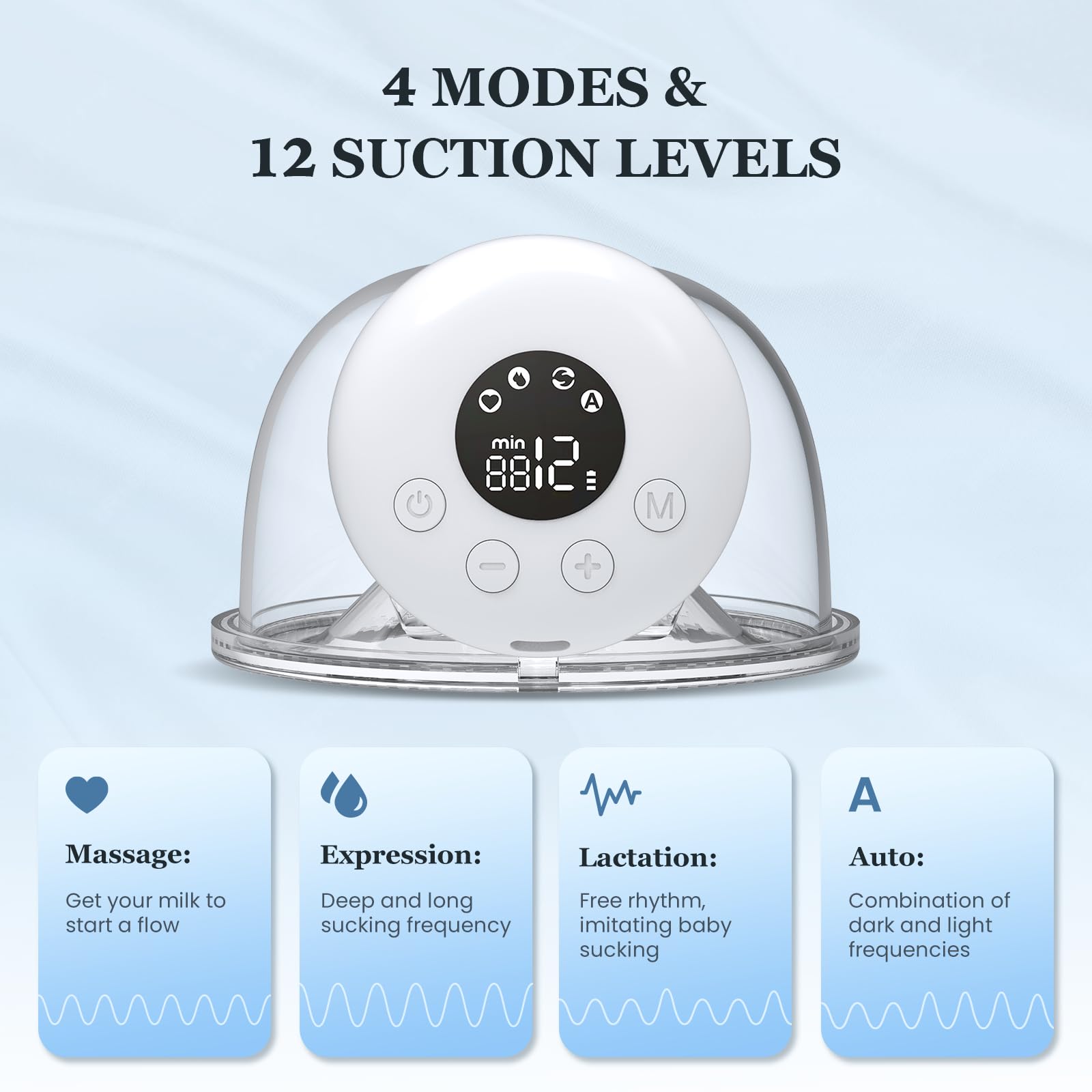 Mcadero M2 operates quietly, under 40dB, for discreet pumping anywhere.