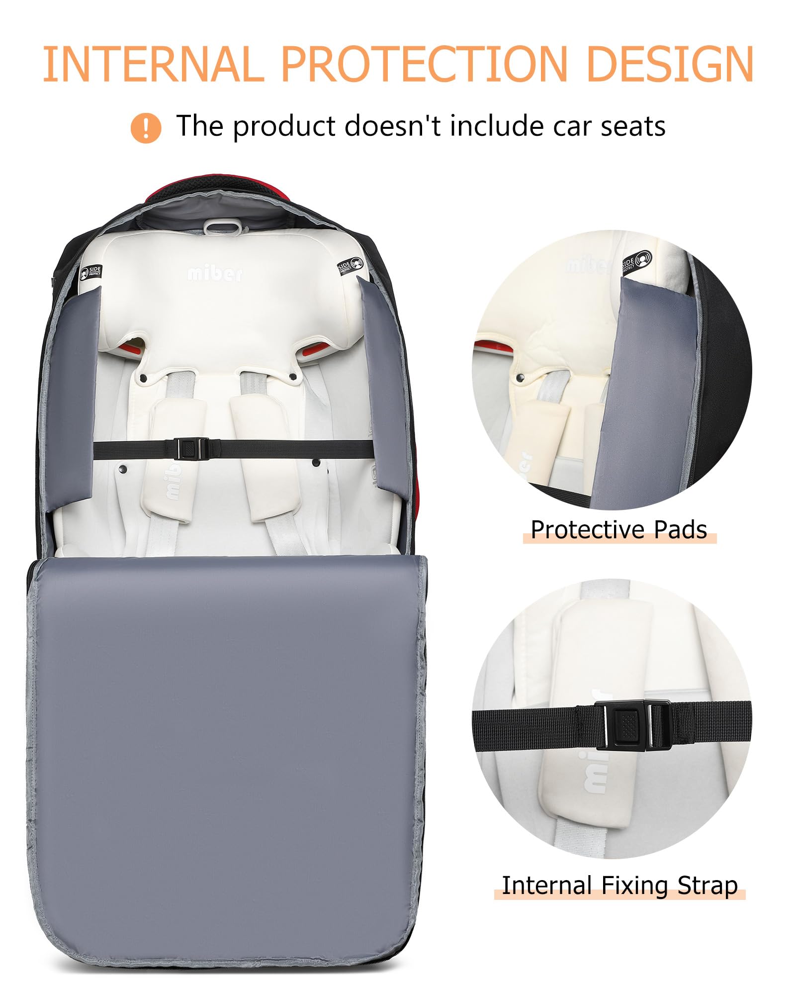MCBD padded straps and waist belt enable hands-free carrying.