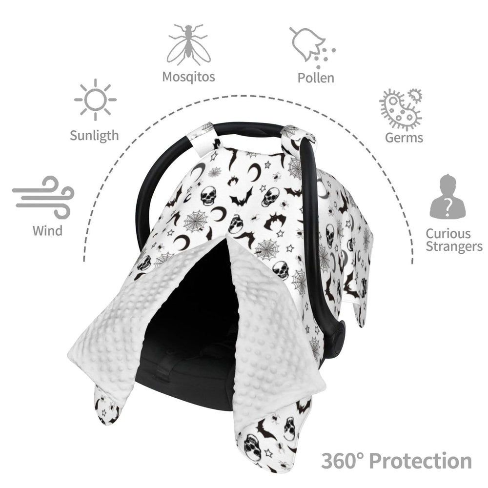 Mcewoel Gothic baby seat cover back plush-dots texture for baby's comfort.