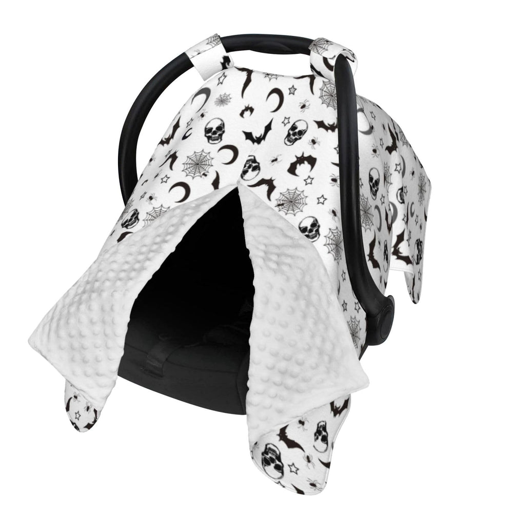 Mcewoel Gothic stroller cover with skull-bat pattern and full coverage.