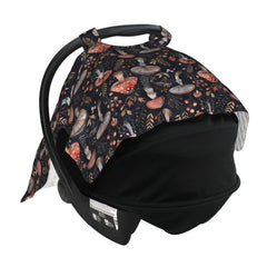 Mcewoel Mushroom car seat cover plush back design for baby comfort.