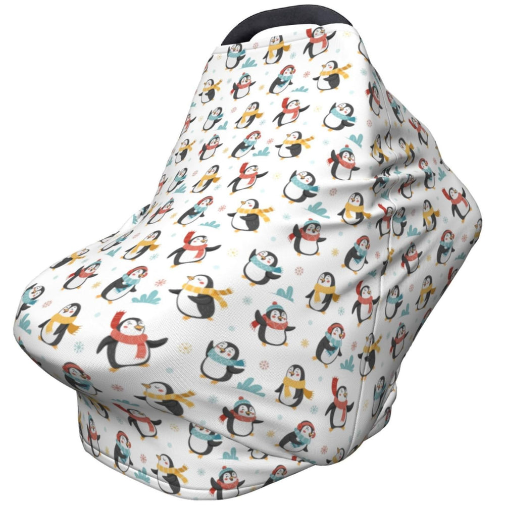 Mcewoel Penguin car seat cover with full-coverage shield from sun and wind