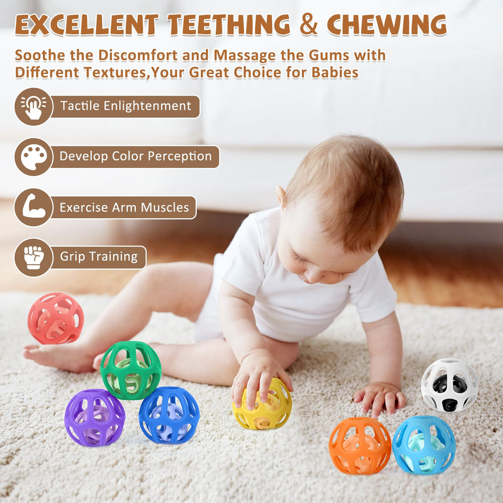 MCGMITT sensory balls in 16 colors for engaging attention.