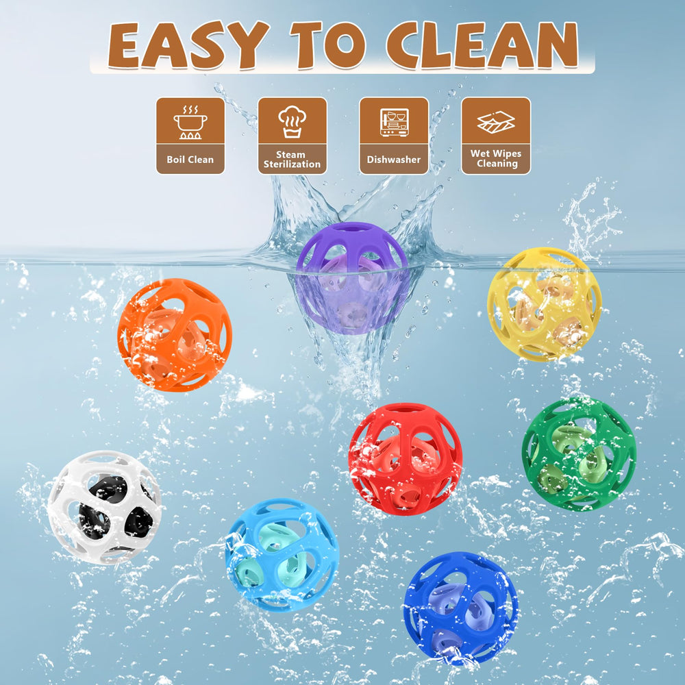 MCGMITT durable silicone balls withstand drops and daily play.