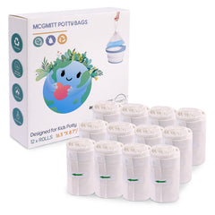 MCGMITT Potty Bags with drawstring for easy removal and mess containment during travel.