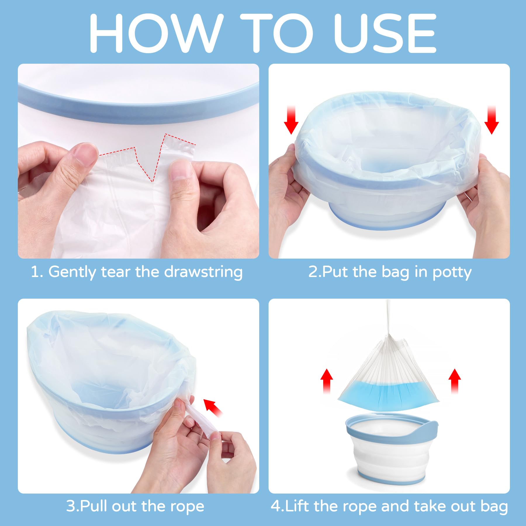 MCGMITT packaging-view shows sturdy rolls and easy-tear perforations for quick bag changes.
