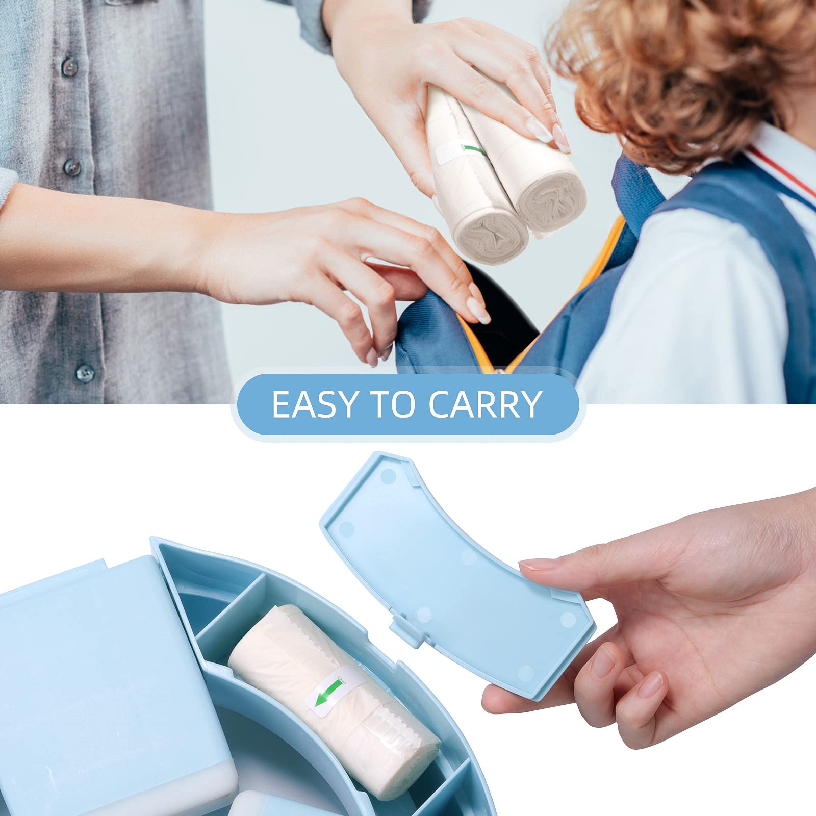 MCGMITT travel-compact design fits into diaper bags for mess-free outings.