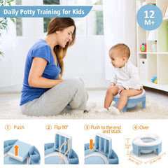 MCGMITT potty seat installed on toilet, helping toddlers practice confidently.