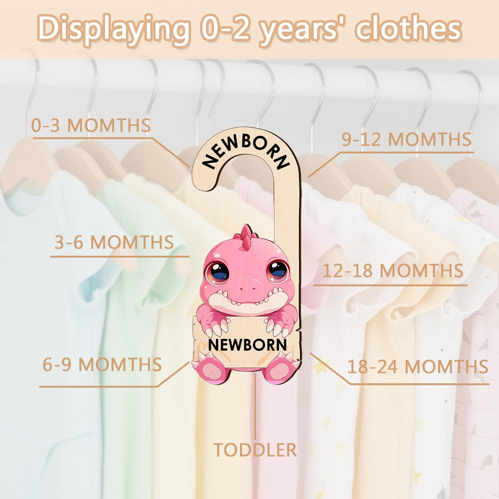 MCIAONE dinosaur closet divider 6-9 months features durable wood and smooth edges for easy handling