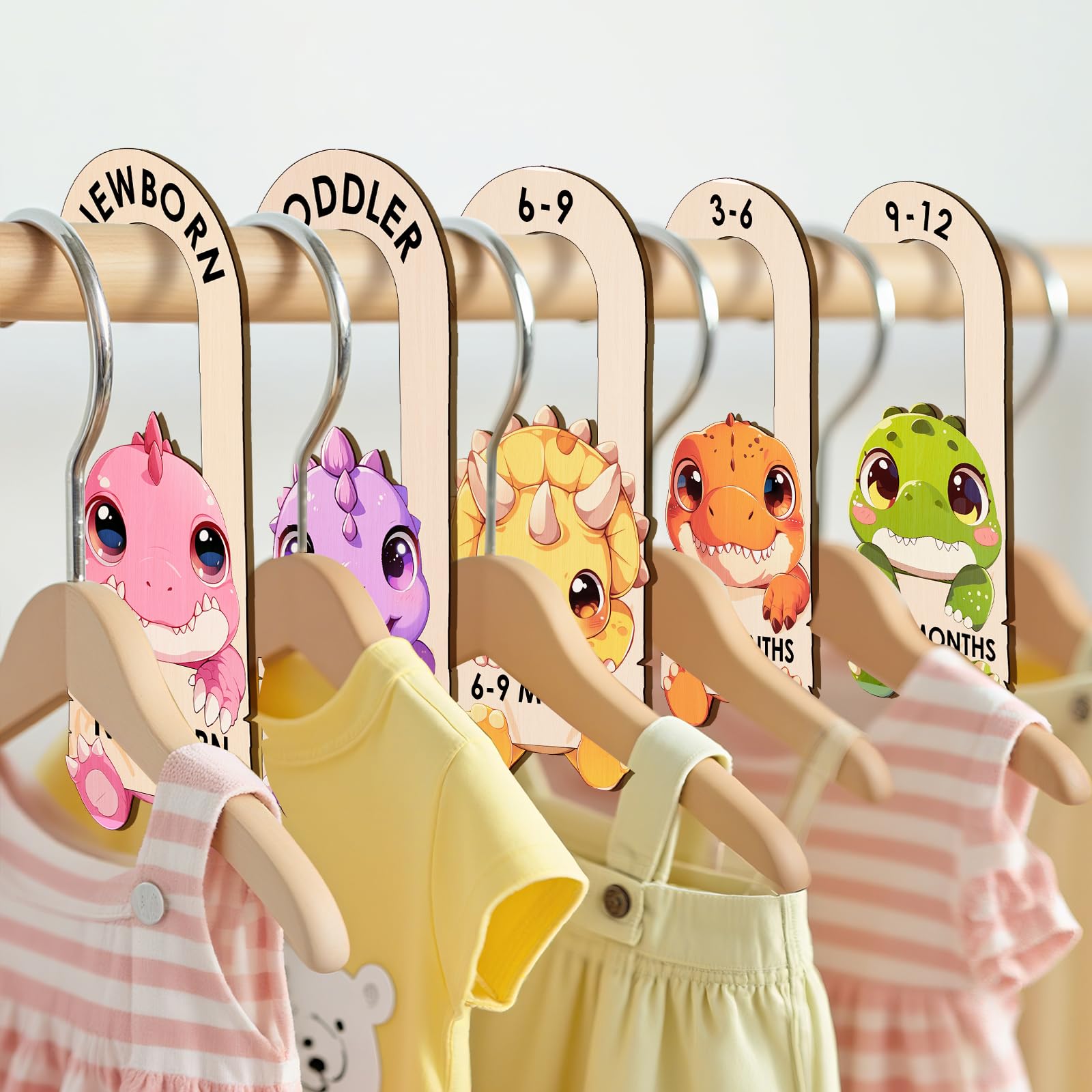 MCIAONE dinosaur divider toddler depicts larger sizes and sturdy design for growing kids