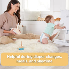 McKesson Baby Wipes 6-8x7-in-wipes demonstrate generously sized, tear-resistant cleansing cloths