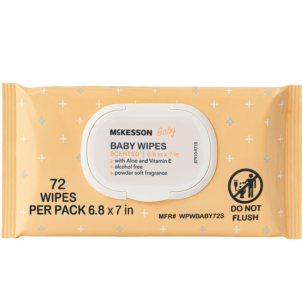 McKesson Baby Wipes pack-front shows ready-to-use option for quick diaper changes
