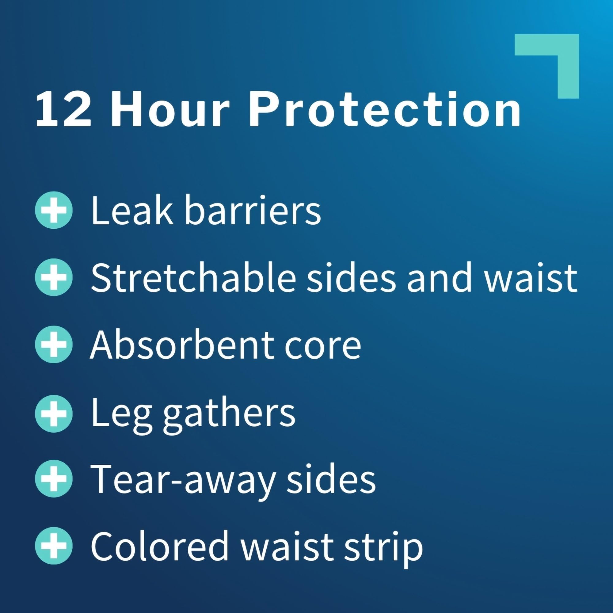 McKesson Youth Training Pants 12-hour absorbency for overnight protection.