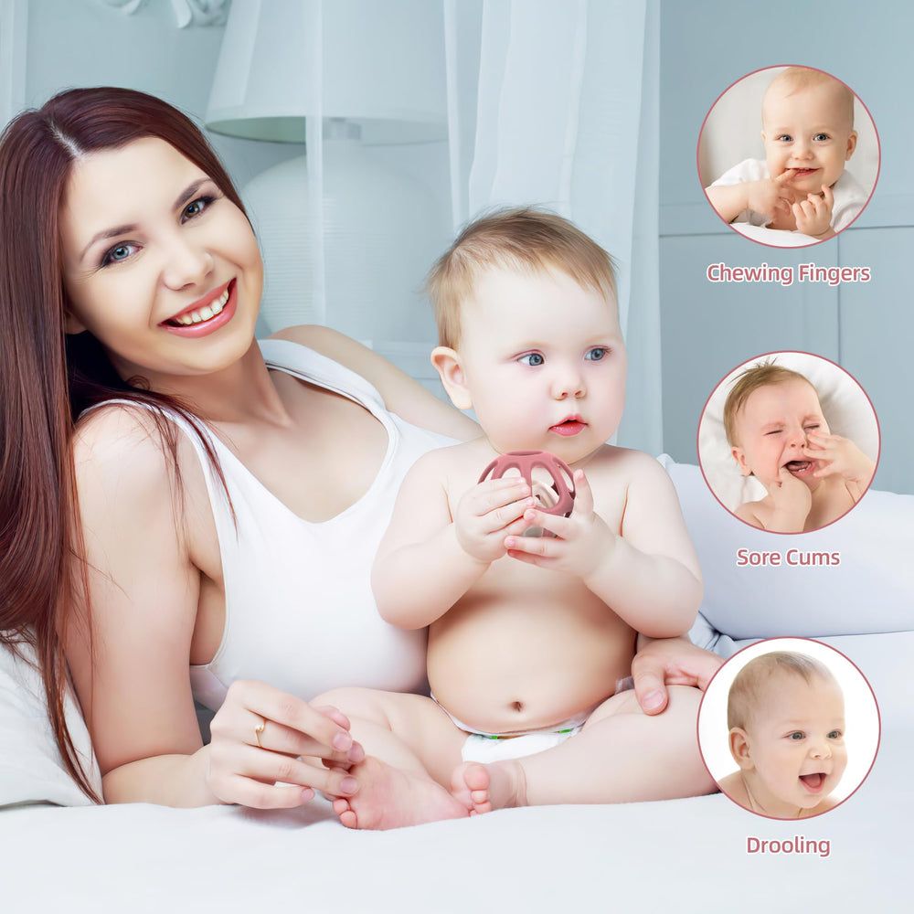 MCGMITT in-use baby hand holding ball supports grip development.