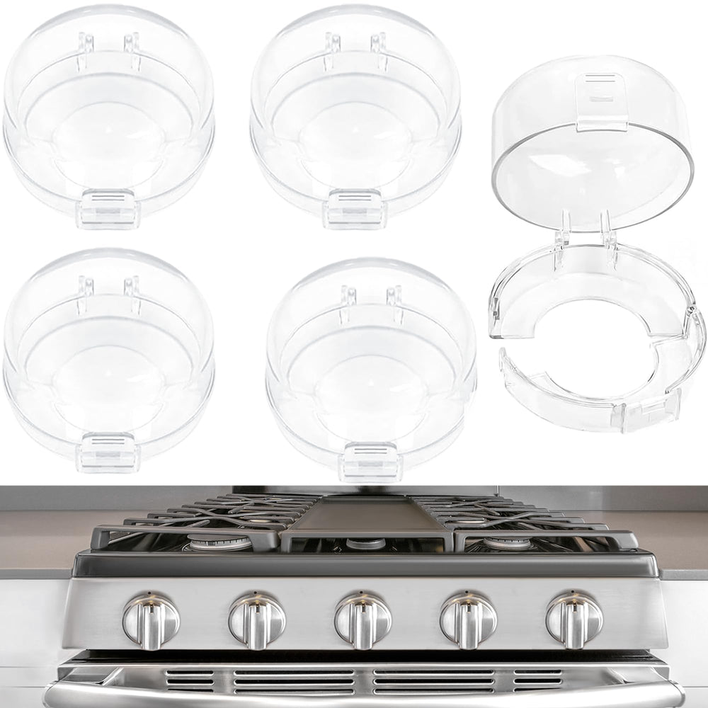 MCOTOP stove knob covers 5-pack provide easy child safety on gas stoves