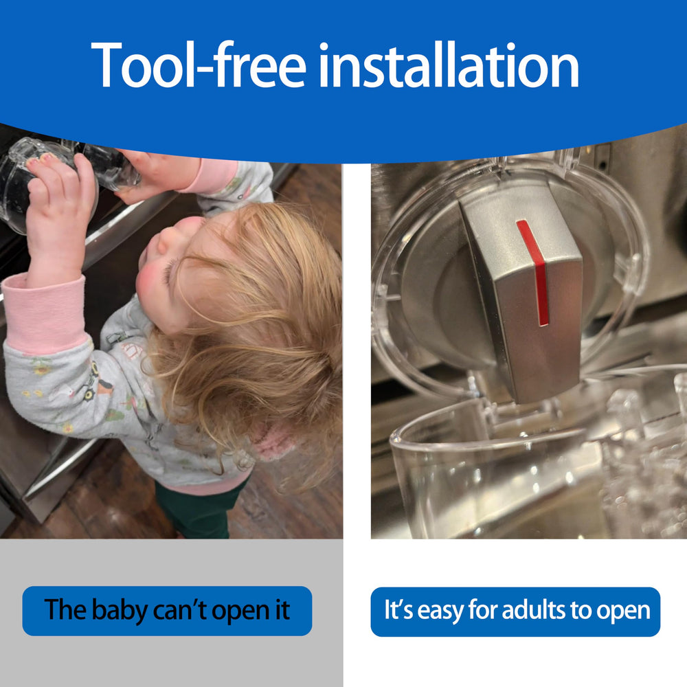 MCOTOP stove safety for kids and pets helps prevent accidental knob access