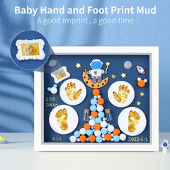 MCstars baby handprint kit inside frame enables personalized keepsakes