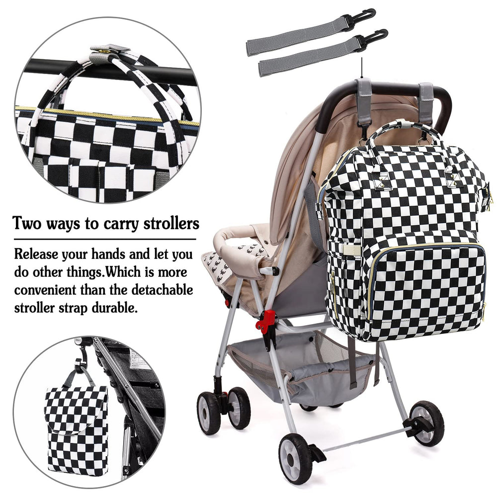 MCWTH EVA-bottom with changing pad supports easy cleaning and diaper changes.