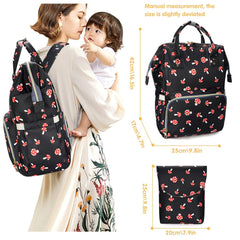 MCWTH Mushroom Diaper Bag Backpack open-design shows quick-access organization for on-the-go parents.