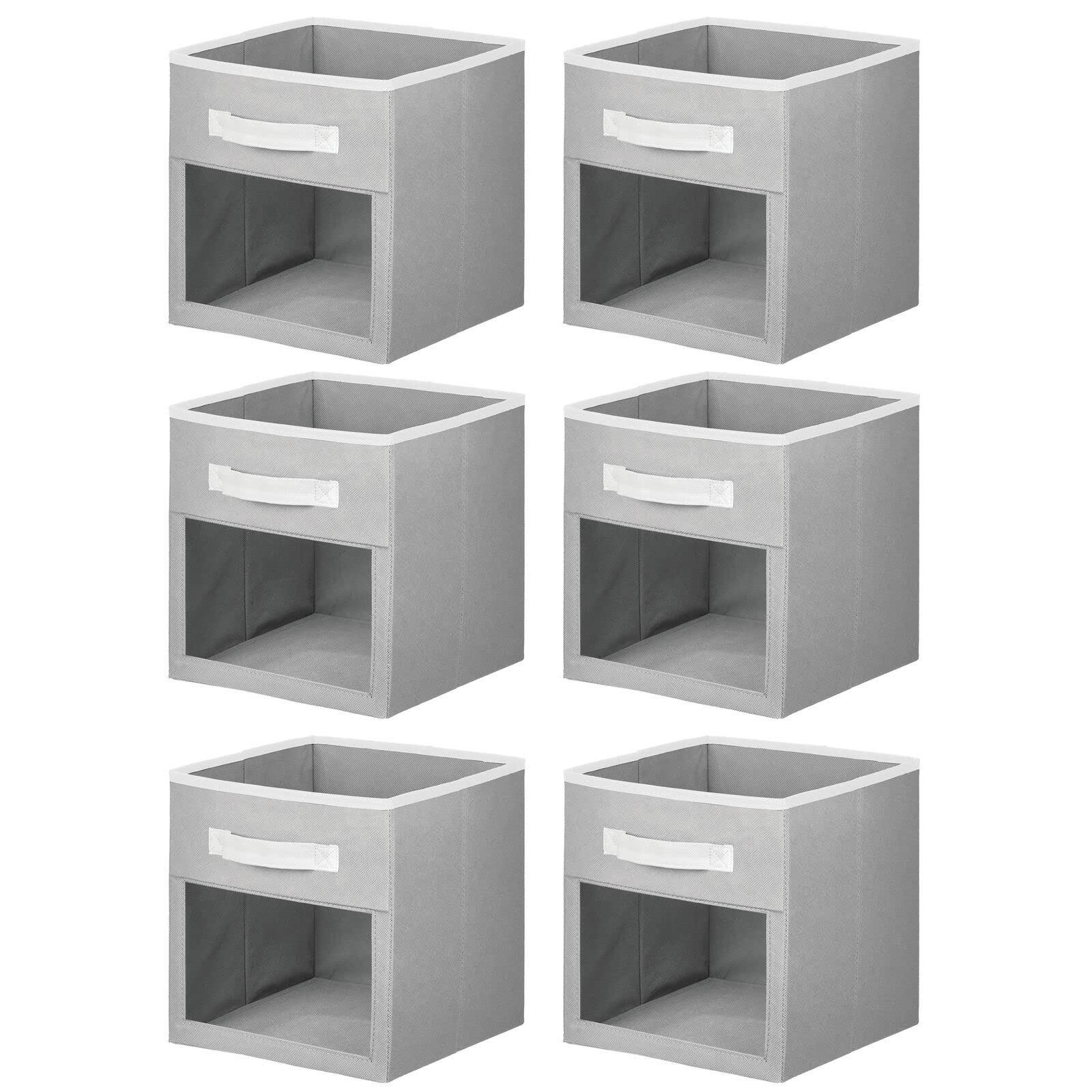 mdesign-6-pack nursery storage bin-set keeps rooms tidy and ready.