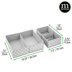 Ideal for toys and diapering essentials in busy nurseries by mDesign.