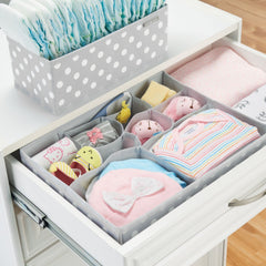 mdesign fabric drawer organizer large drawer setup creates coordinated closet storage