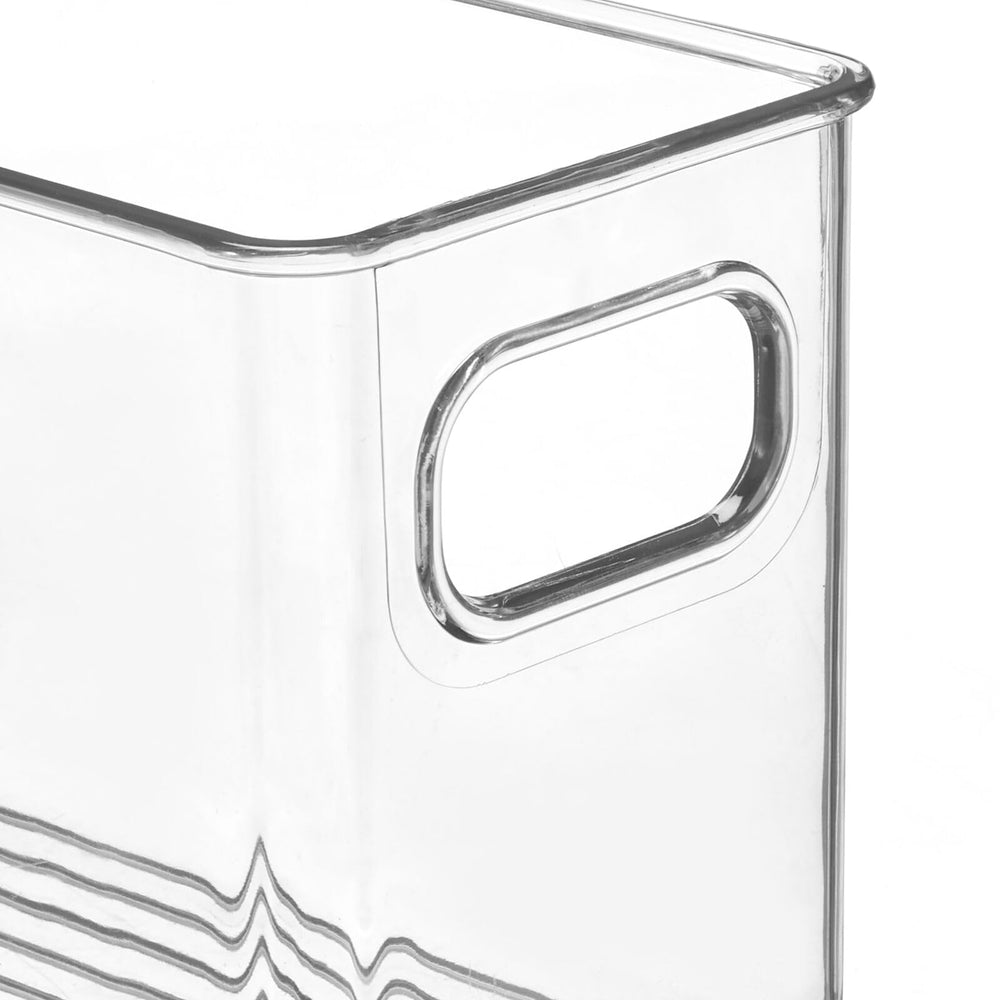 mDesign versatile bin inside cabinet for clothes, toys, or pantry items.