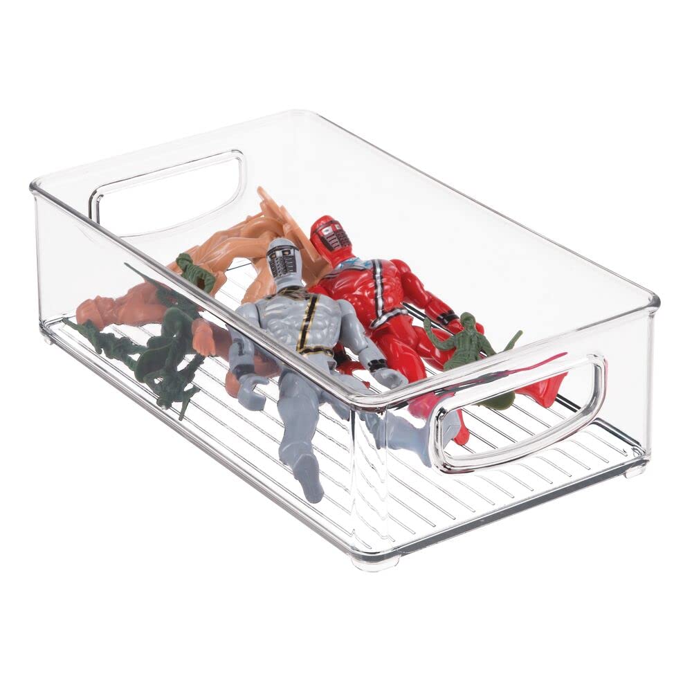 mdesign ligne collection clear bin compact design for small-space nursery