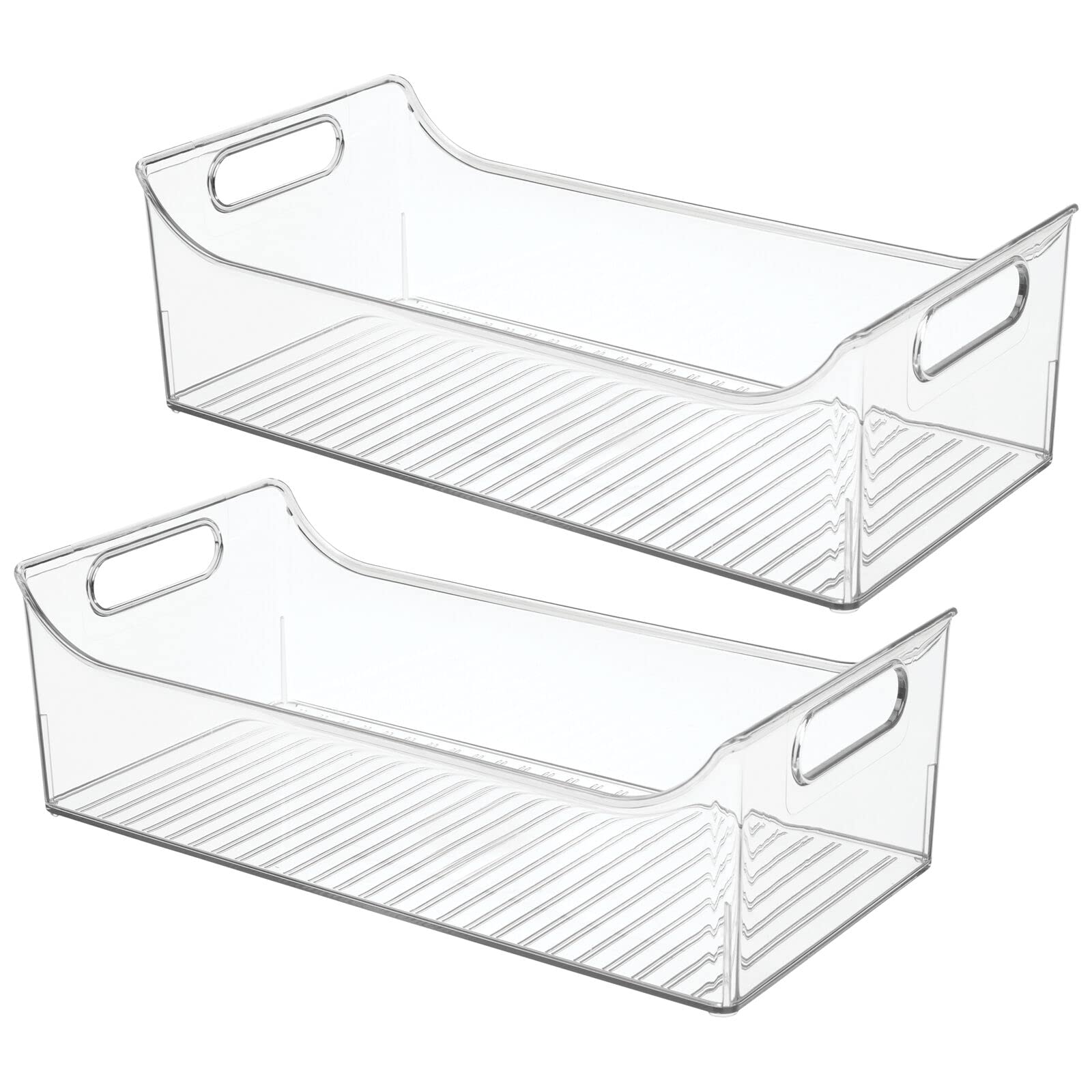 mdesign ligne collection clear bin sturdy lightweight and durable