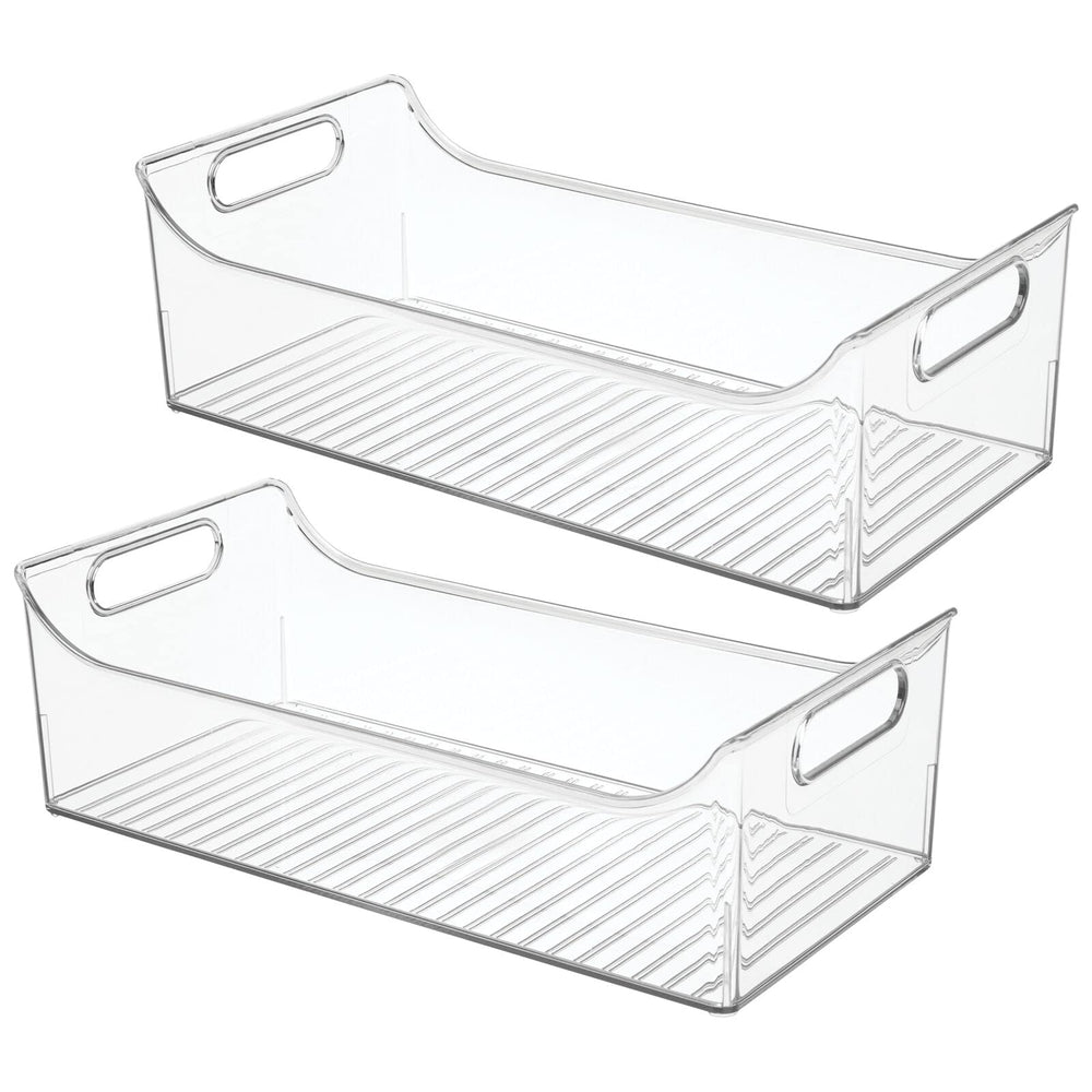 mdesign ligne collection clear bin sturdy lightweight and durable