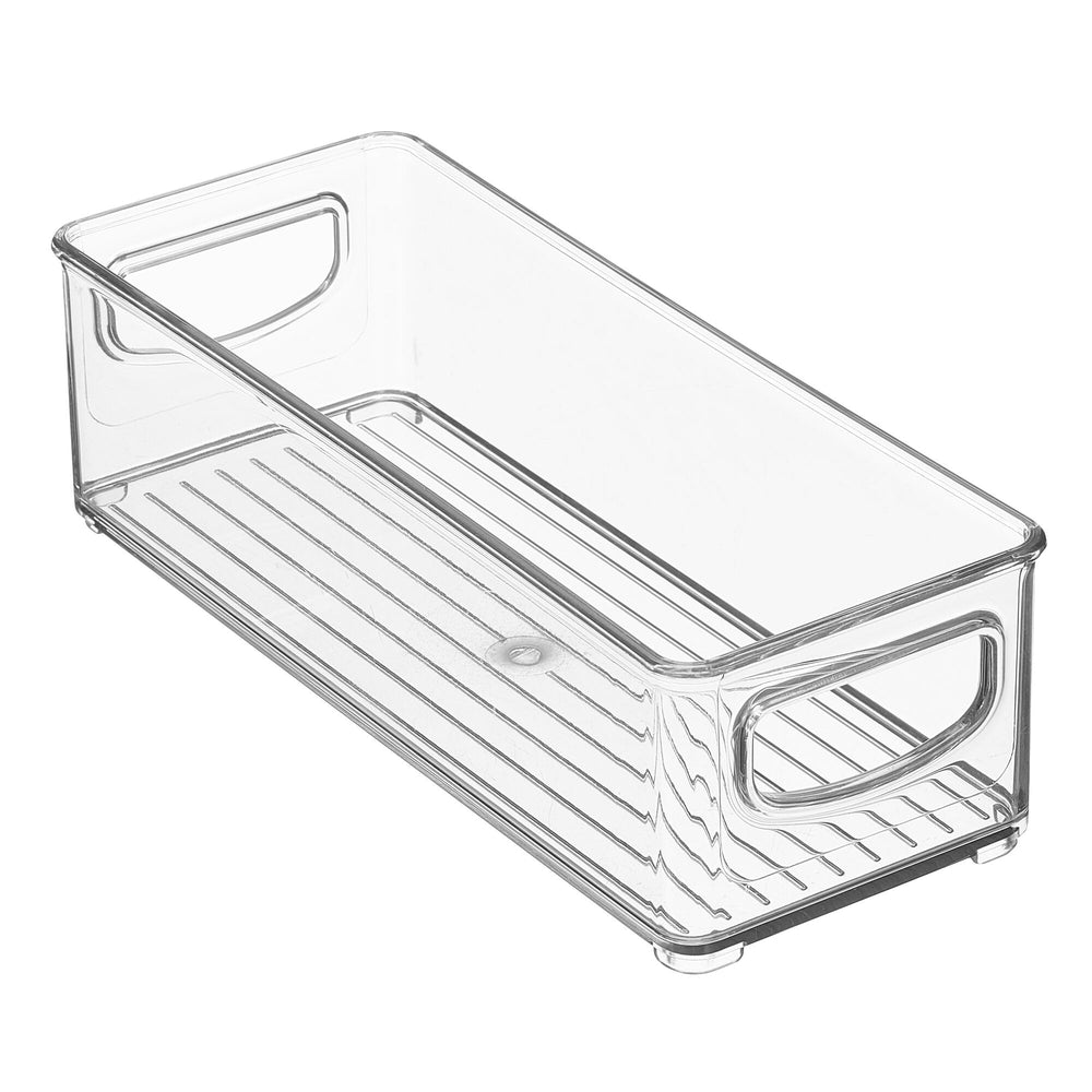 mDesign Ligne nursery bin neatly fits drawers for tidy baby items.