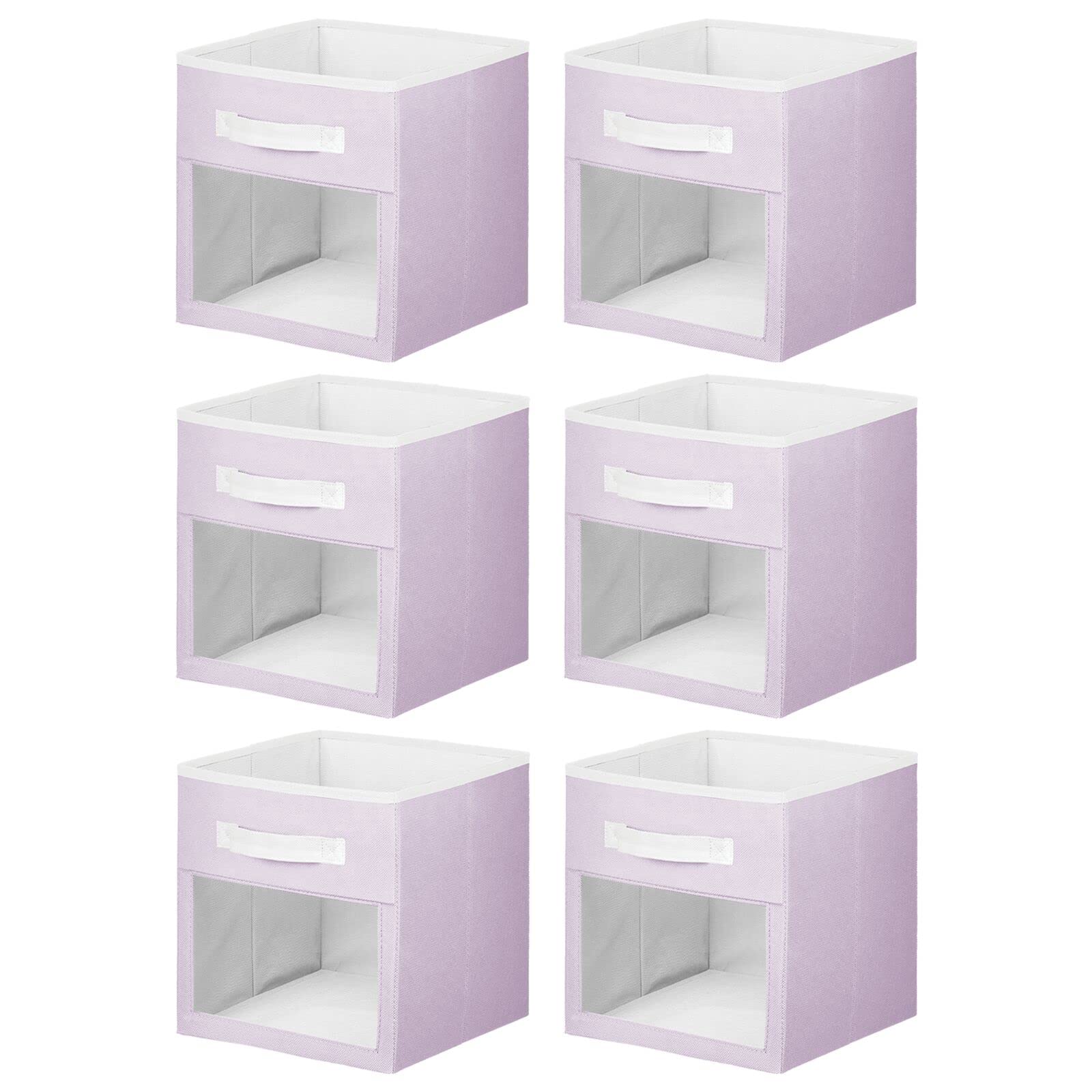 mdesign nursery fabric bin ideal for toys bibs and diapers storage.