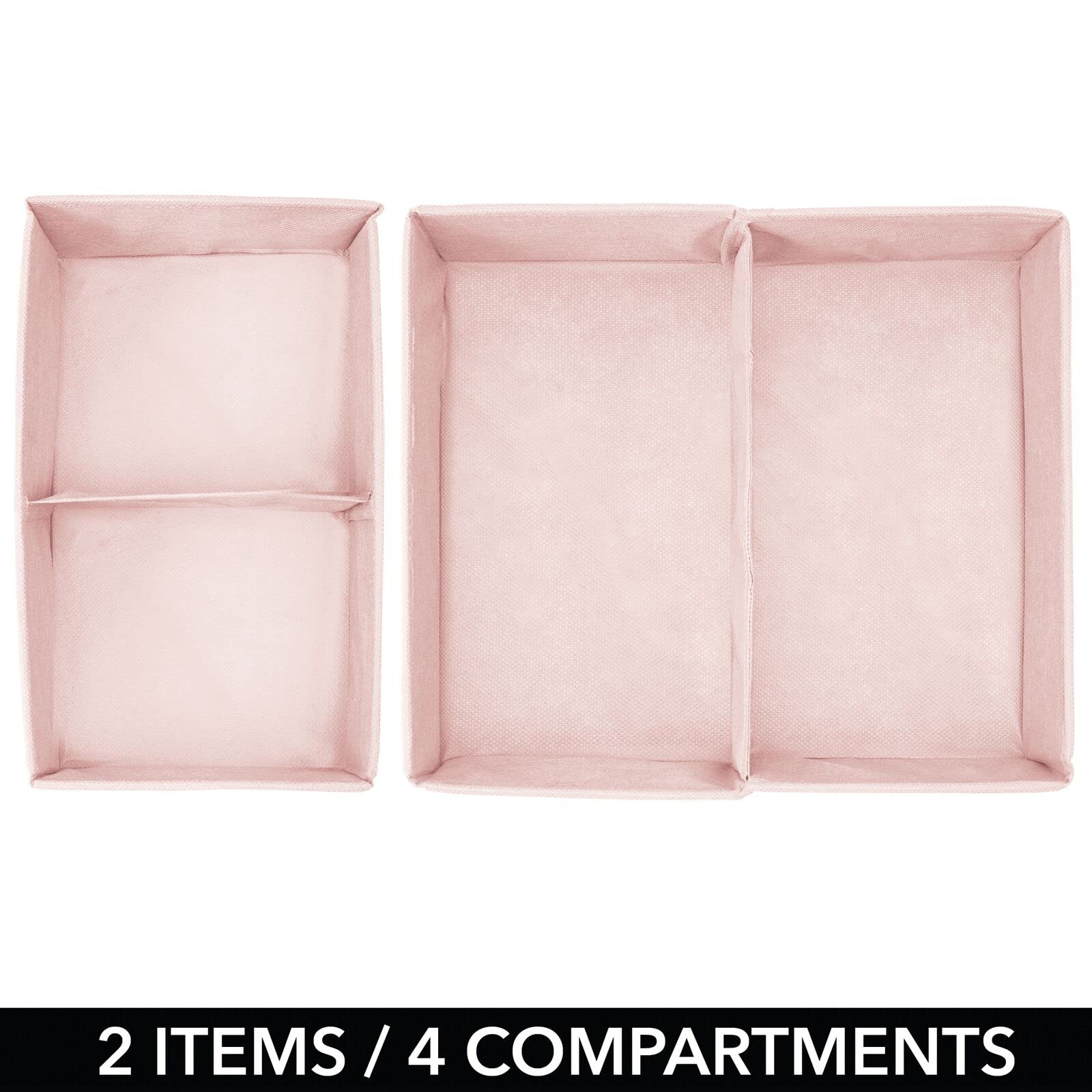 mDesign pink polka dot bin in playroom for toy organization.