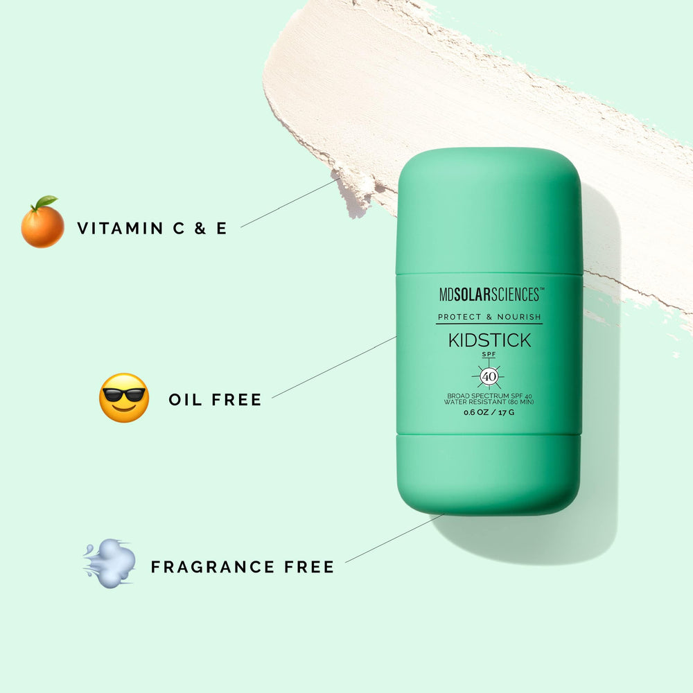 MDSolarSciences Mineral KidStick includes vitamins C and E for antioxidant support