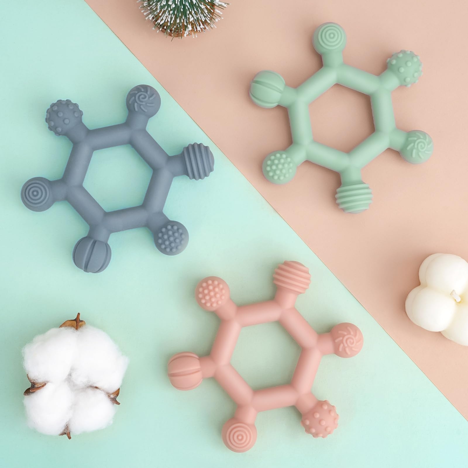 Meartchy teething toy easy to sterilize for hygienic care