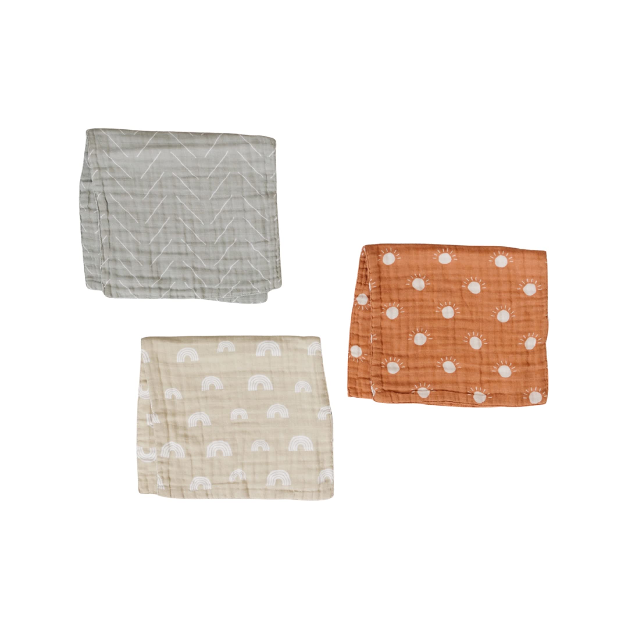 Mebie Baby burp cloths easy cleanup after feeds.
