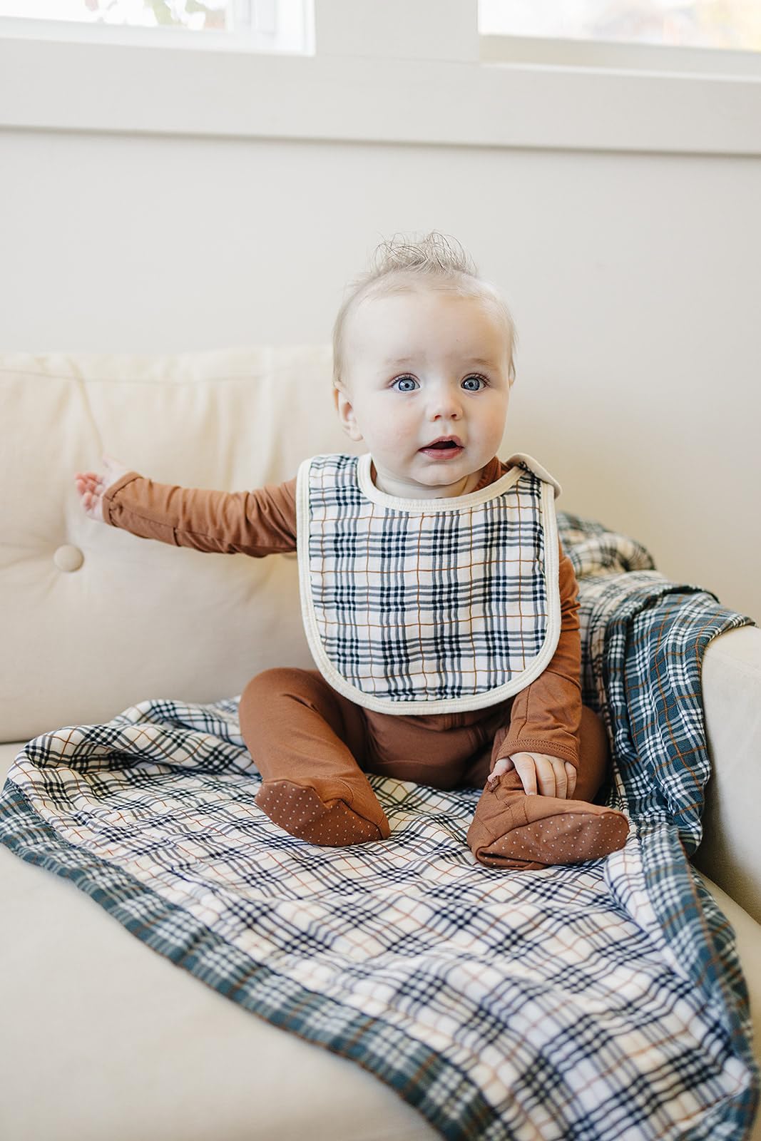 Mebie Baby muslin bib assorted colors for easy outfit pairing across designs for daily wear