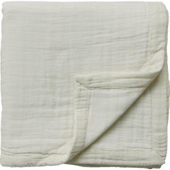 Mebie Baby muslin quilt cream folded, cozy sleep companion for babies