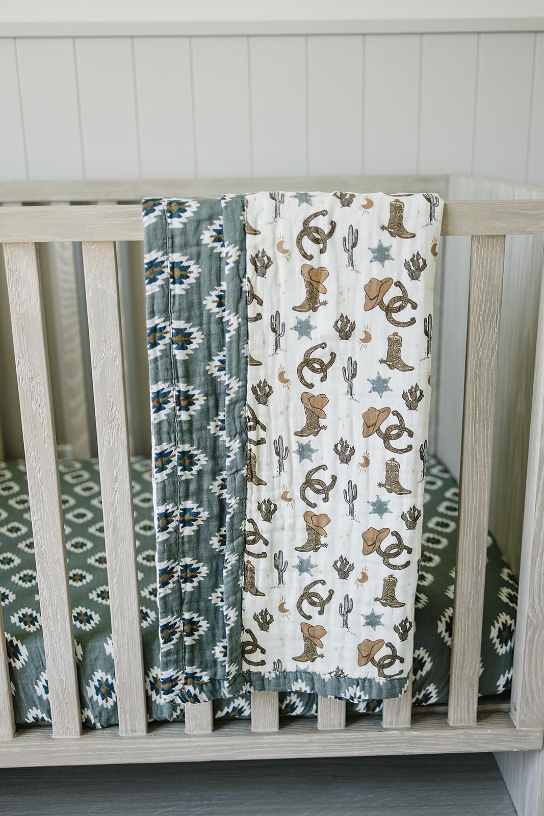 Mebie Baby muslin quilt washed to softness, ready for daily use.