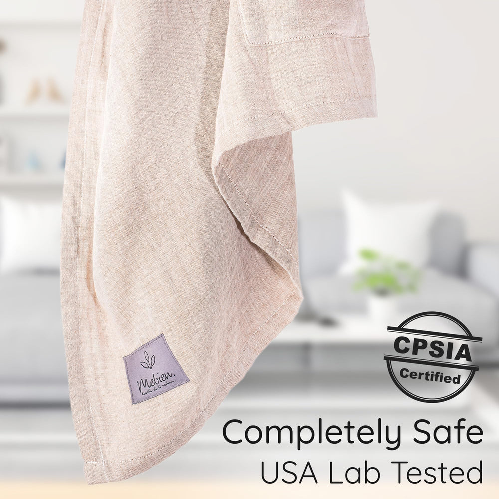 Mebien Ring Sling Sand ergonomic-hold highlights healthy hip position for infants.