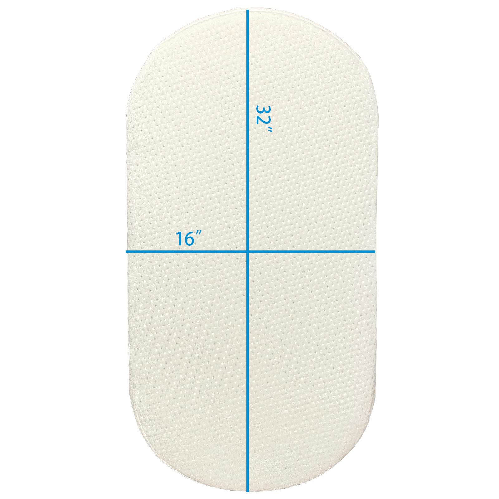 Mecc ecoh bassinet mattrss removable breathable cover enhances airflow and easy cleaning.