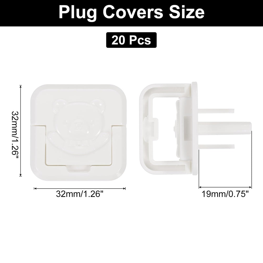 MECCANIXITY outlet covers white installed in sockets for a clean look