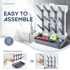 MeCids Bottle Drying Rack top drying area for nipples and pacifiers.
