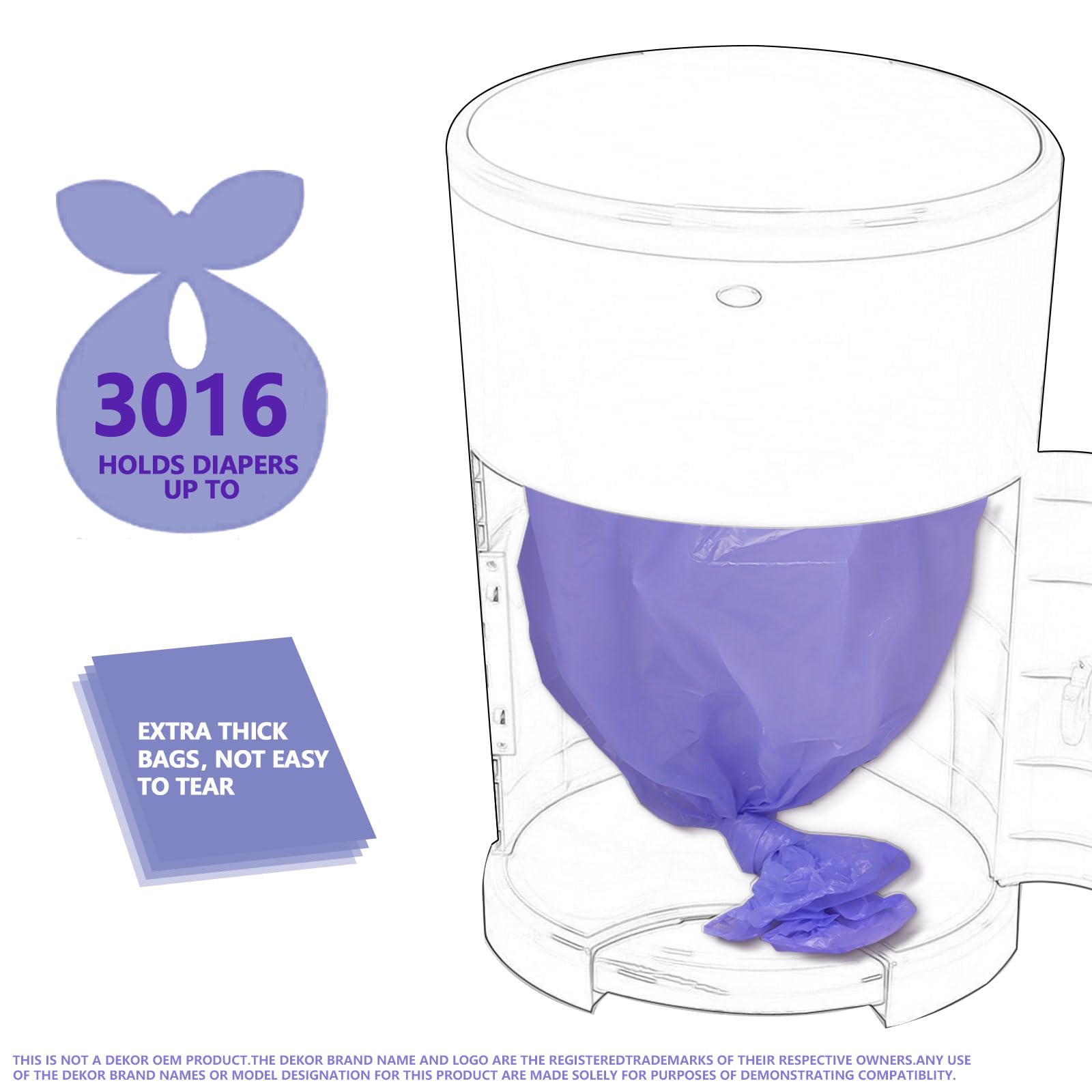 MED diaper pail refills lavender fragrance keeps the nursery smelling fresh