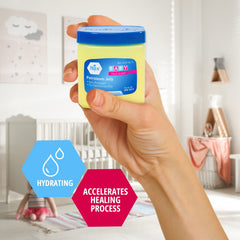 MED PRIDE 13oz tub in baby blue emphasizes everyday moisture for elbows and patches.