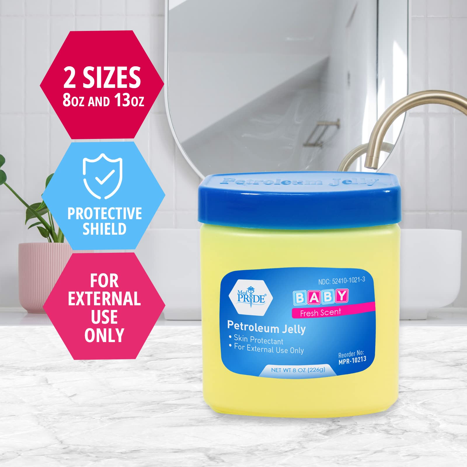 MED PRIDE petroleum jelly application steps guide for smooth, mess-free daily use.