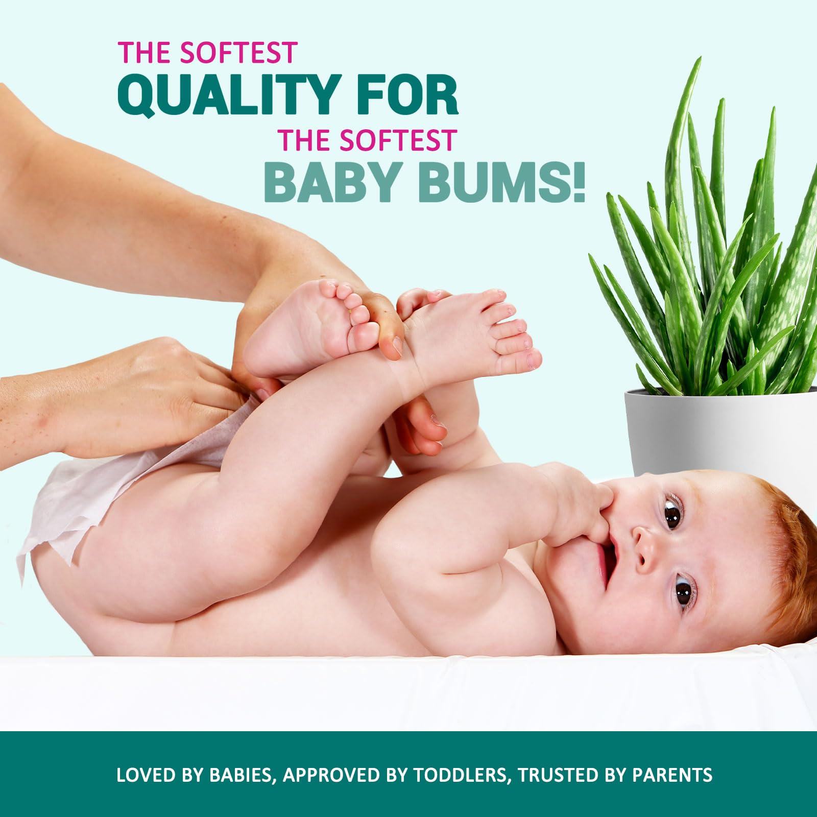 MED PRIDE baby wipes packaging label highlights alcohol-free and paraben-free formula.