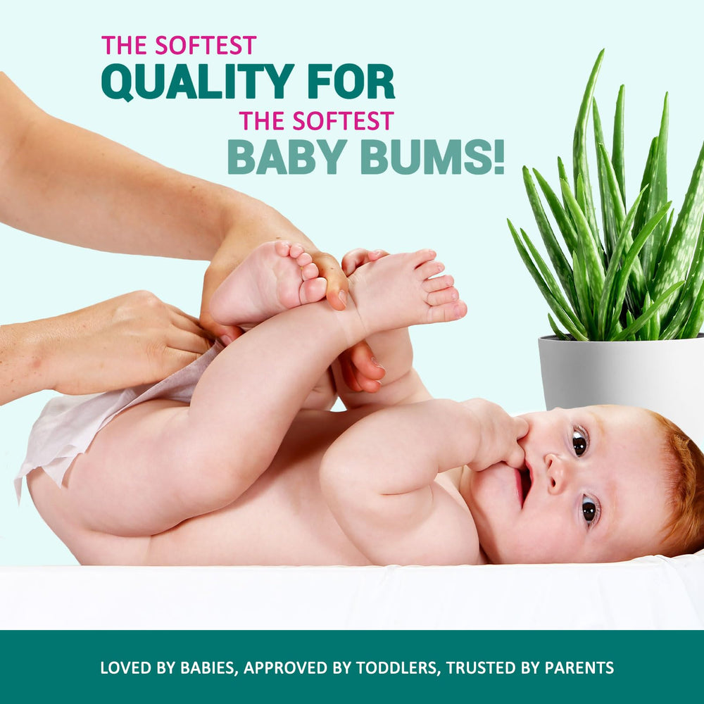 MED PRIDE baby wipes packaging label highlights alcohol-free and paraben-free formula.