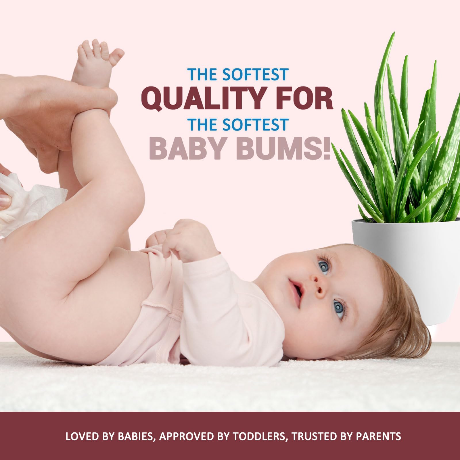 MED PRIDE unscented baby wipes bulk 24-pack of 80 wipes for value