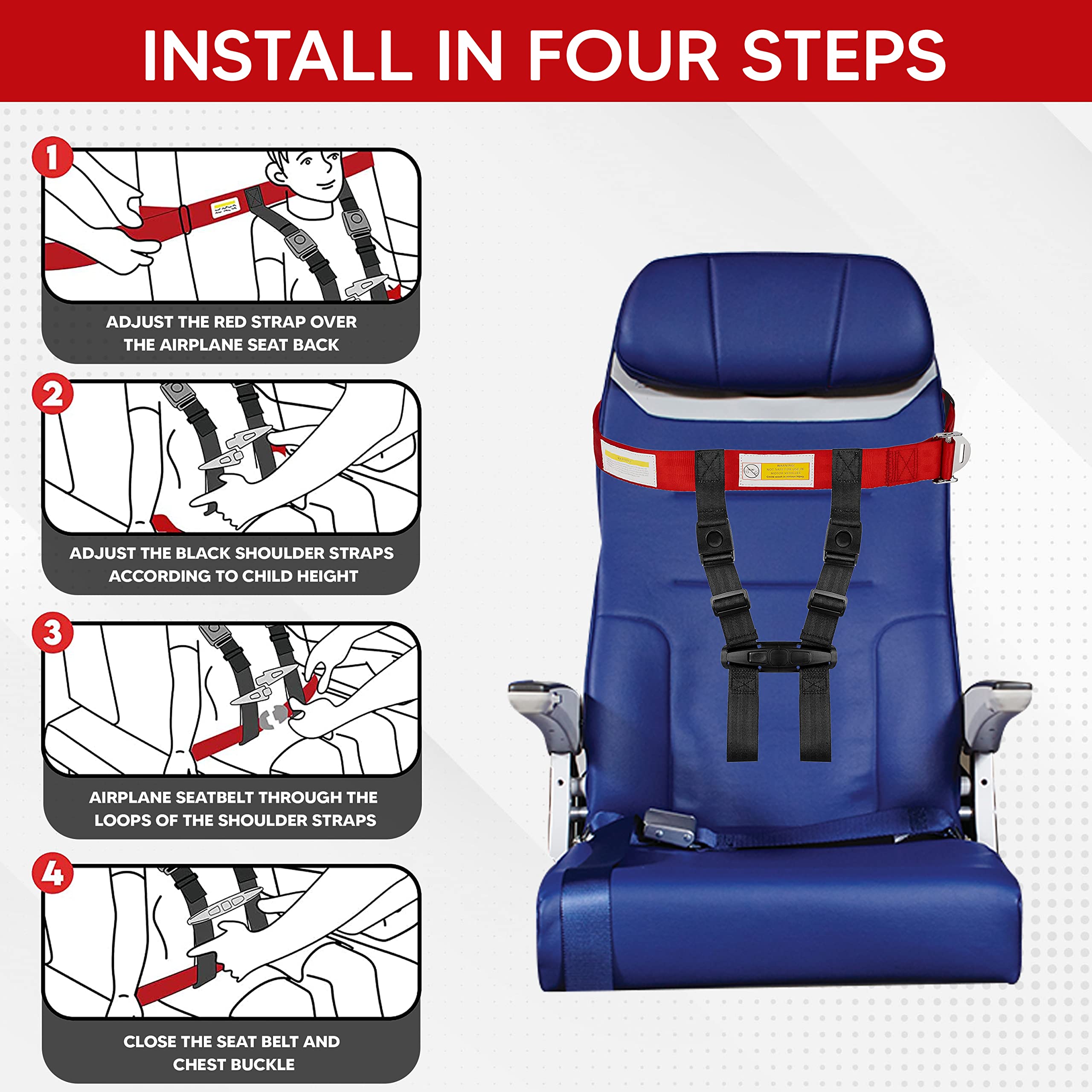 MED Supplies Is Us travel harness lightweight design supports effortless packing and carry-on convenience.